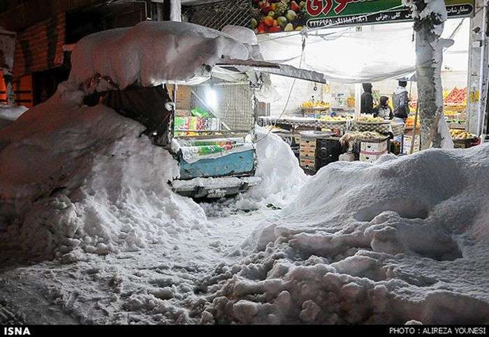 Сильний снігопад в Ірані за останні 50 років (45 фото)