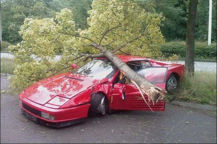 Розбиті вщент суперкари Ferrari (45 фото)