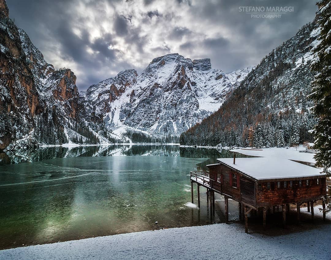 Прекрасные зимние пейзажи в Доломитовых Альпах Стефано Мараджи МиР