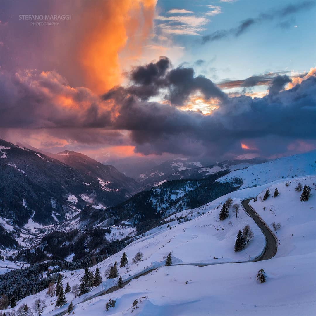 Прекрасные зимние пейзажи в Доломитовых Альпах Стефано Мараджи МиР