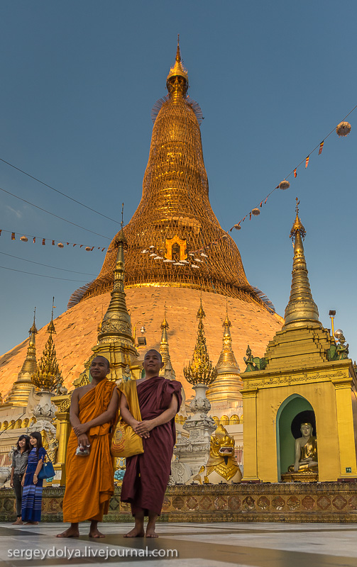 Пагода Шведагон - самое дорогое сооружение в мире строили 1500 лет 32 короля Дальние дали
