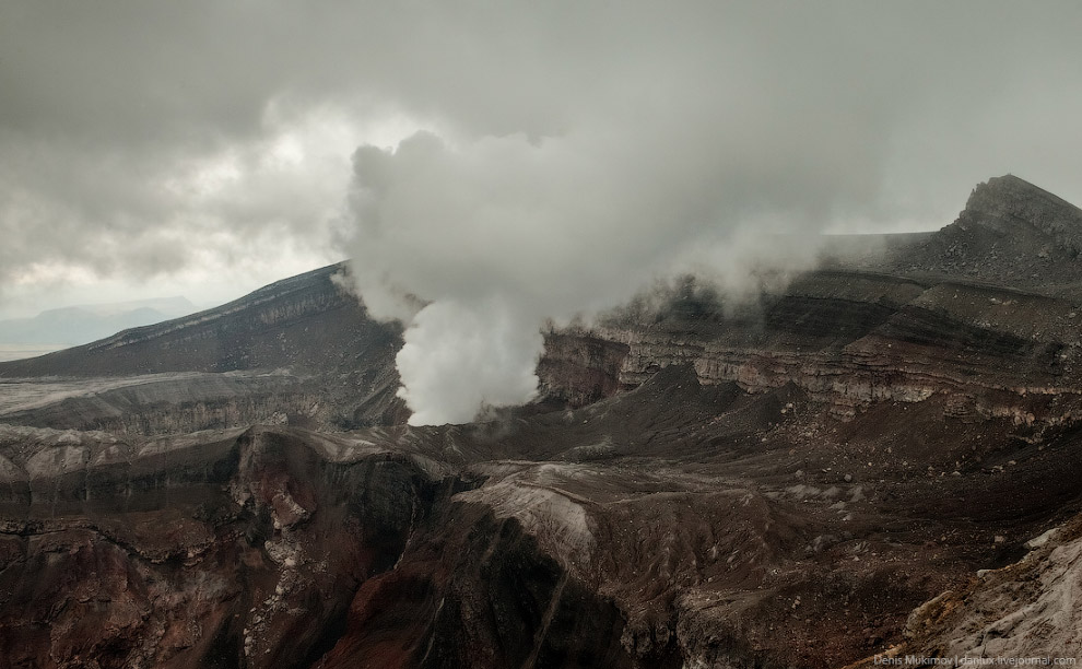 Вулкан Горелый на Камчатке природа