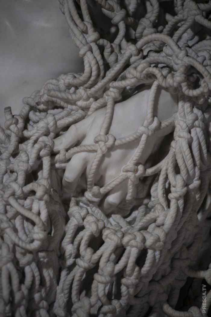Потрясающая сетка из мрамора скульптура